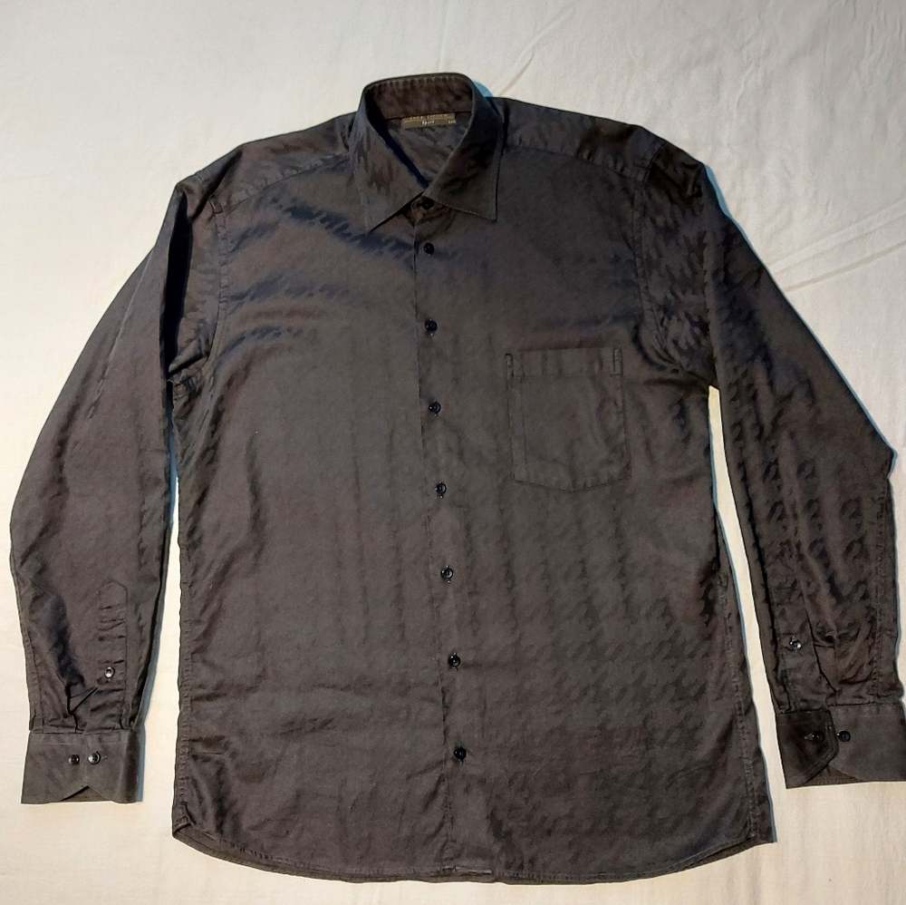 Jack Lipson Dress Shirt, Large, Black